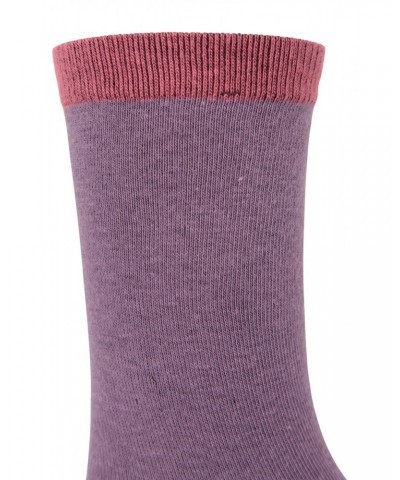 Seasons Womens Polygiene Socks 5-Pack Purple $13.49 Accessories