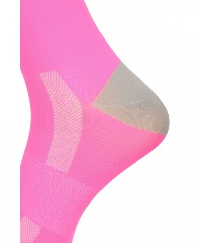 Iso-Viz Reflective Womens Running Socks Bright Pink $10.39 Accessories