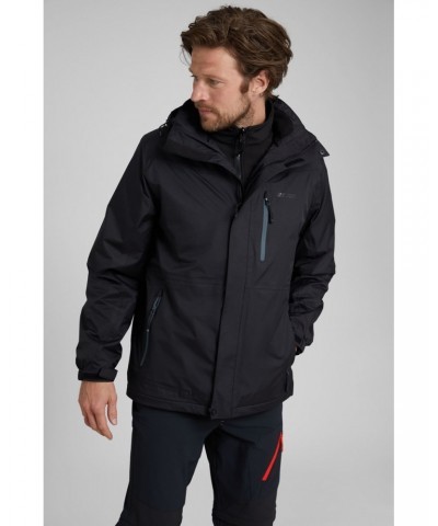 Bracken Extreme 3 in 1 Mens Waterproof Jacket Black $69.00 Jackets