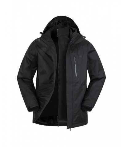 Bracken Extreme 3 in 1 Mens Waterproof Jacket Black $69.00 Jackets