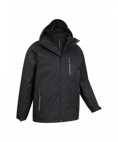 Bracken Extreme 3 in 1 Mens Waterproof Jacket Black $69.00 Jackets