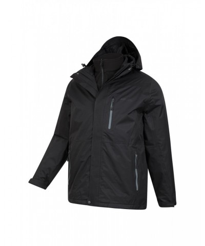 Bracken Extreme 3 in 1 Mens Waterproof Jacket Black $69.00 Jackets