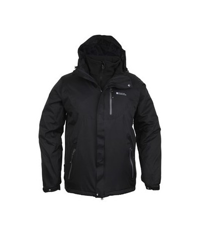 Bracken Extreme 3 in 1 Mens Waterproof Jacket Black $69.00 Jackets