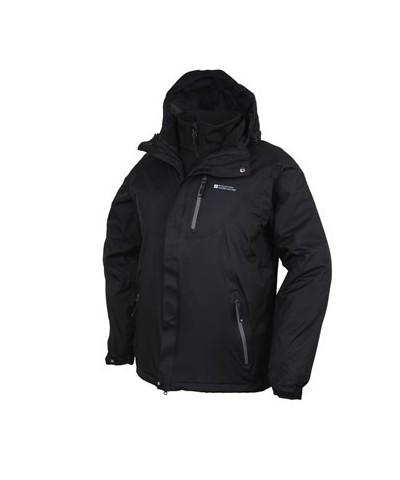 Bracken Extreme 3 in 1 Mens Waterproof Jacket Black $69.00 Jackets