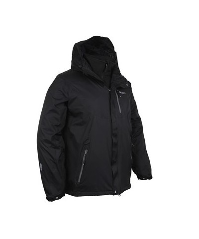 Bracken Extreme 3 in 1 Mens Waterproof Jacket Black $69.00 Jackets