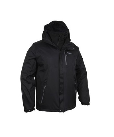 Bracken Extreme 3 in 1 Mens Waterproof Jacket Black $69.00 Jackets