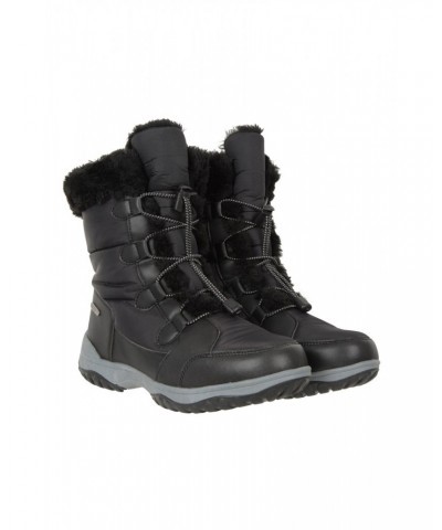 Snowflake Womens Adaptive Snow Boots Black $31.34 Footwear