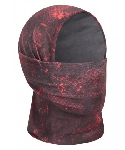 Mens Patterned Multifunctional Head Tube Dark Red $9.53 Accessories