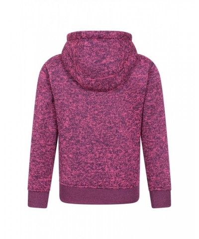 Nevis Fur Lined Kids Hoodie Dark Pink $14.35 Tops