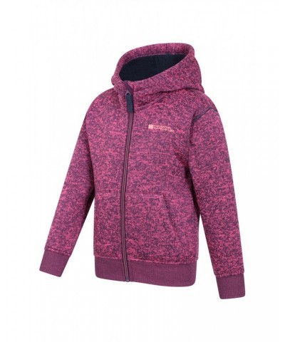 Nevis Fur Lined Kids Hoodie Dark Pink $14.35 Tops