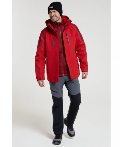 Zenith Extreme III Mens 3-in-1 Waterproof Jacket Dark Red $58.29 Jackets