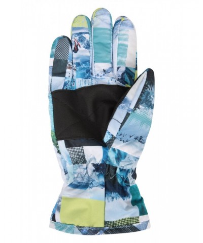 Printed Kids Ski Gloves Yellow $11.39 Accessories