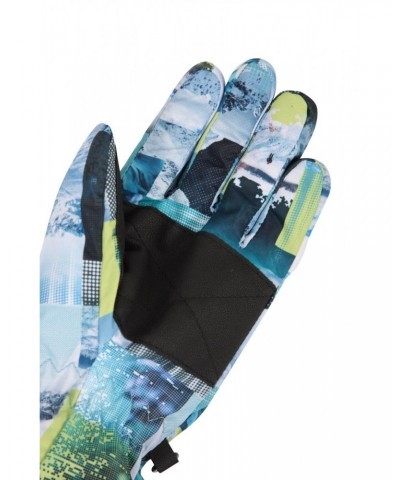 Printed Kids Ski Gloves Yellow $11.39 Accessories