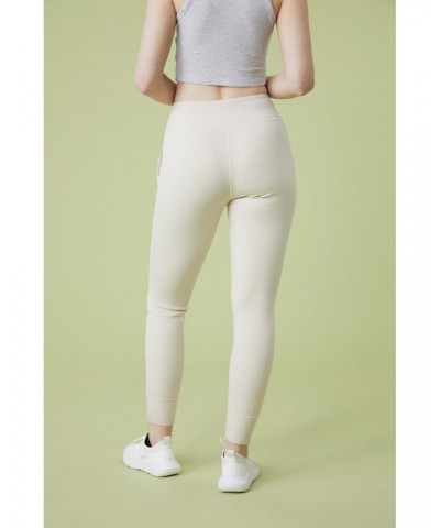 Comfort Womens Scuba Leggings Cream $15.20 Active