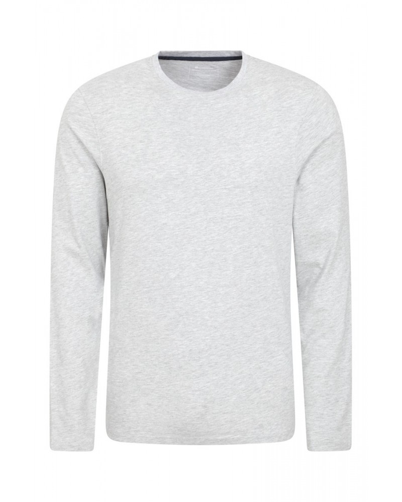 Eden Mens Organic T-Shirt Light Grey $13.74 Tops