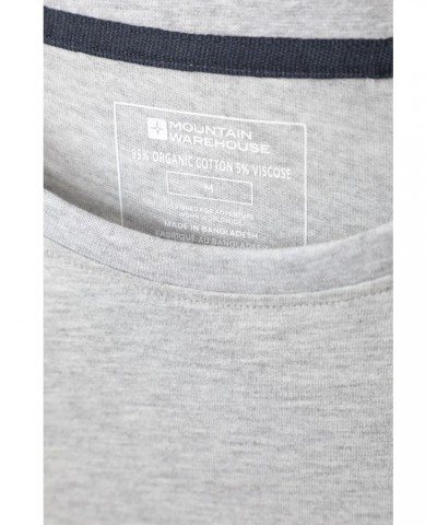 Eden Mens Organic T-Shirt Light Grey $13.74 Tops