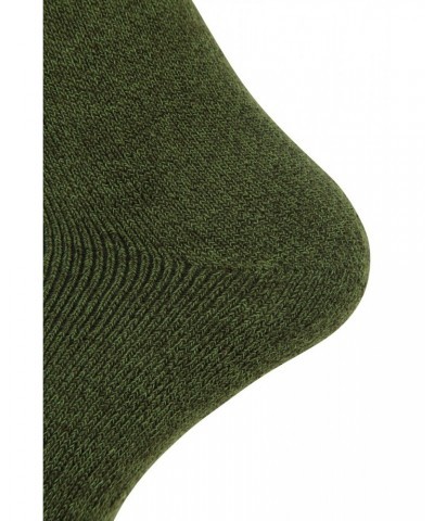 Outdoor Mens Mid-Calf Hiking Socks 3-pack Khaki $10.19 Accessories