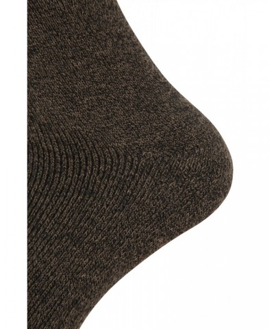 Outdoor Mens Mid-Calf Hiking Socks 3-pack Khaki $10.19 Accessories