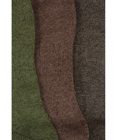 Outdoor Mens Mid-Calf Hiking Socks 3-pack Khaki $10.19 Accessories