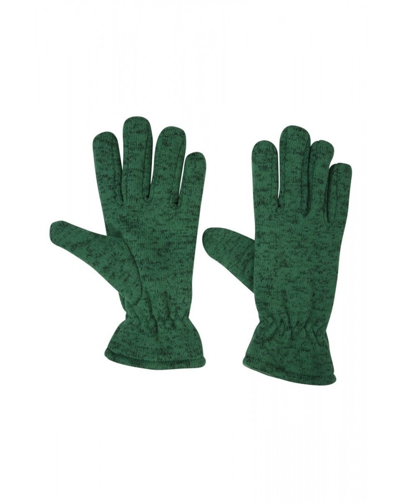 Nevis Womens Fleece Gloves Dark Green $10.59 Ski