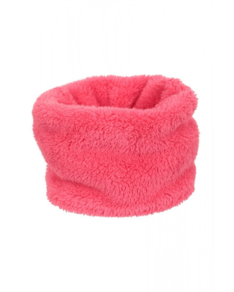 Kids Sherpa Fleece Neck Gaiter Fuchsia $10.19 Accessories