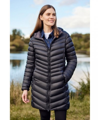 Florence Womens Long Insulated Jacket Jet Black $37.60 Jackets