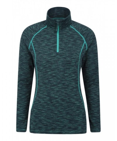 Bend And Stretch Womens Half-Zip Midlayer Dark Green $15.18 Tops