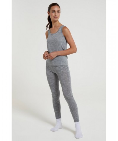 Merino Womens Cami Tank Top Light Grey $14.85 Thermals