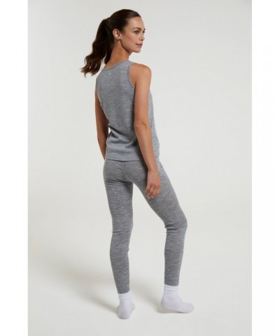 Merino Womens Cami Tank Top Light Grey $14.85 Thermals