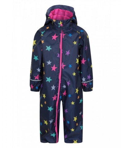 Puddle Kids Printed Waterproof Rain Suit Dark Blue $14.70 Babywear