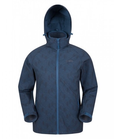 Exodus Printed Mens Showerproof Softshell Petrol $30.80 Jackets