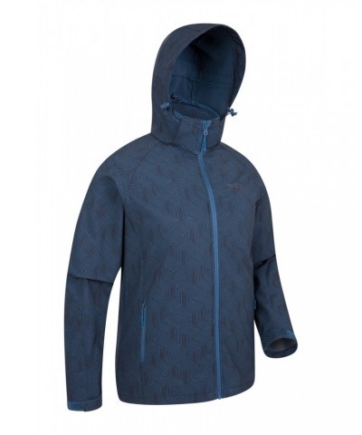 Exodus Printed Mens Showerproof Softshell Petrol $30.80 Jackets