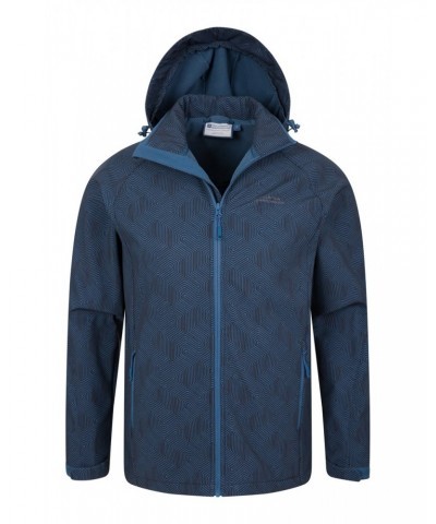 Exodus Printed Mens Showerproof Softshell Petrol $30.80 Jackets