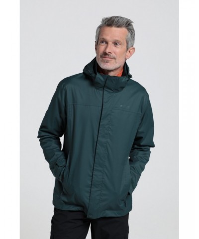 Trek Mens Waterproof Jacket Dark Green $28.04 Jackets