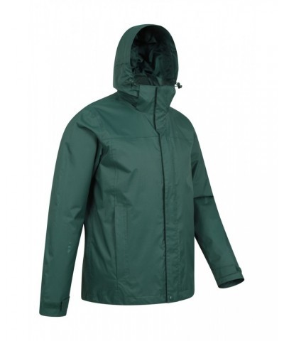 Trek Mens Waterproof Jacket Dark Green $28.04 Jackets