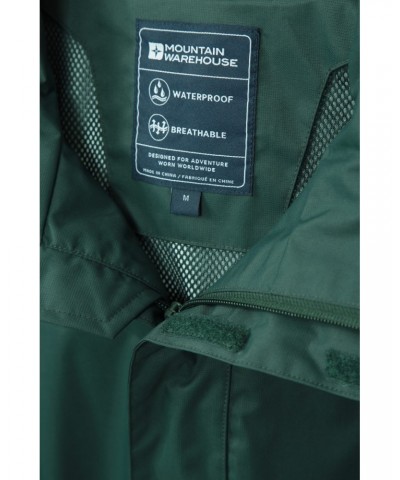 Trek Mens Waterproof Jacket Dark Green $28.04 Jackets