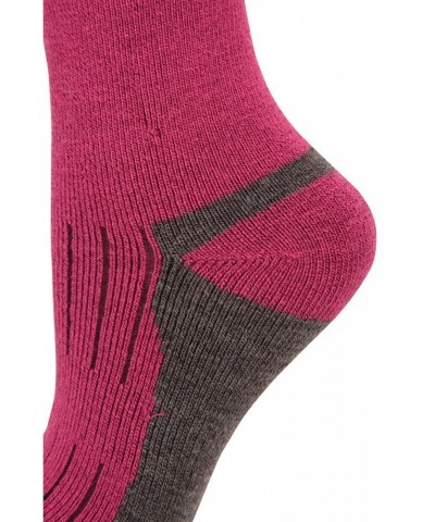 Explorer Kids Merino Thermal Mid-Calf Socks 2-pack Pink $15.00 Accessories