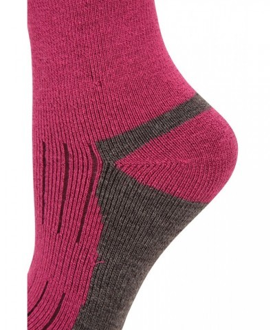 Explorer Kids Merino Thermal Mid-Calf Socks 2-pack Pink $15.00 Accessories