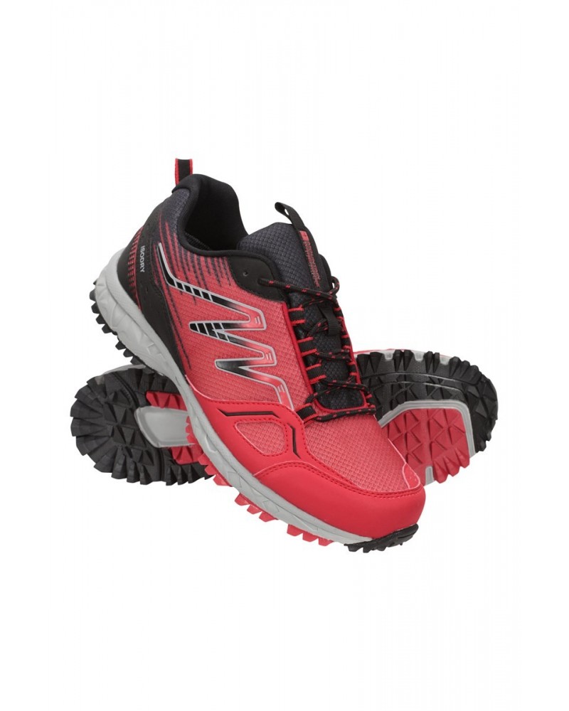 Enhance Waterproof Trail Mens Running Sneakers Red $24.38 Active