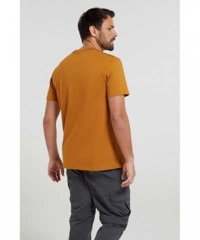 Discover Mens Organic Cotton T-Shirt Rust $12.50 Tops