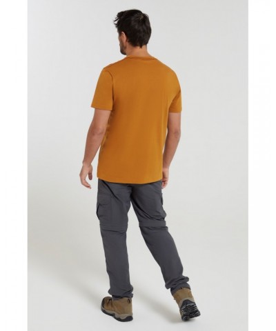 Discover Mens Organic Cotton T-Shirt Rust $12.50 Tops