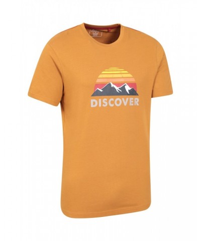 Discover Mens Organic Cotton T-Shirt Rust $12.50 Tops