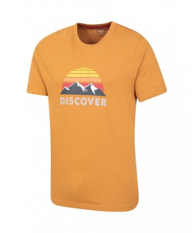 Discover Mens Organic Cotton T-Shirt Rust $12.50 Tops