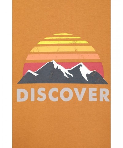 Discover Mens Organic Cotton T-Shirt Rust $12.50 Tops