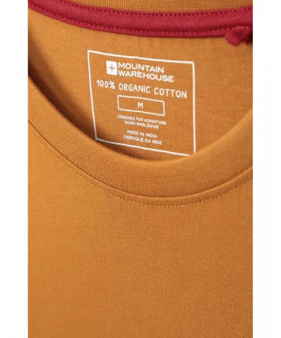 Discover Mens Organic Cotton T-Shirt Rust $12.50 Tops