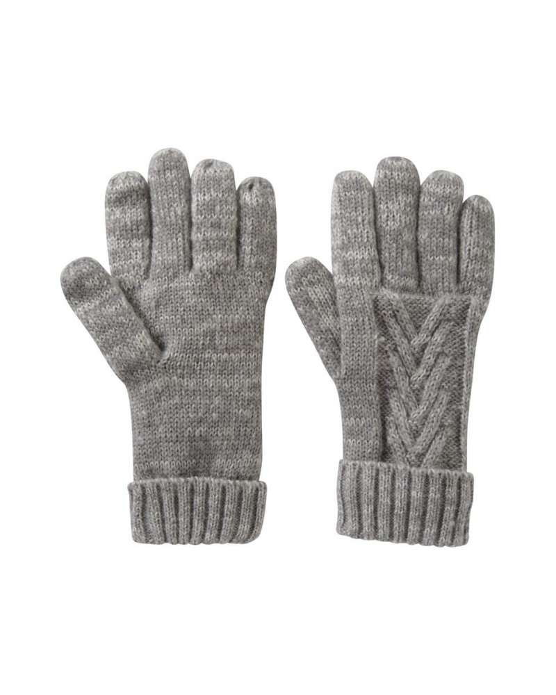 Thinsulate Cable Knit Womens Gloves Grey $11.79 Accessories