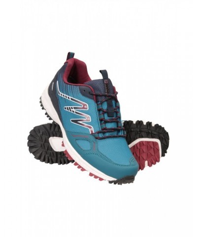 Lakeside Trail Womens Waterproof Running Shoes Teal $24.38 Active