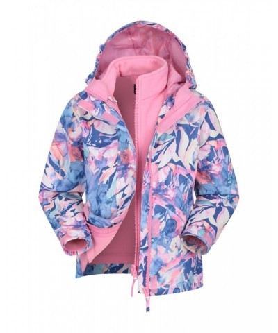 Aries Printed Waterproof Kids 3-in-1 Jacket Light Pink $26.00 Jackets