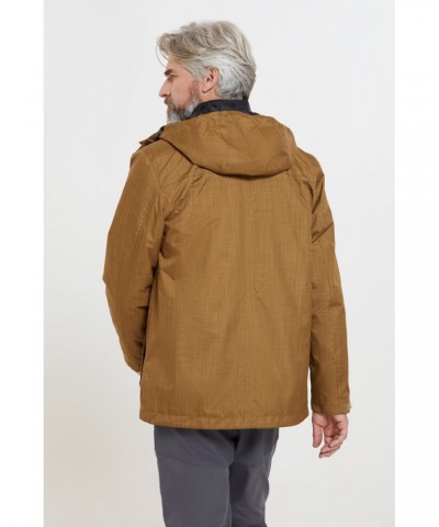 Logan Mens 3 in 1 Waterproof Jacket Tan $47.30 Jackets