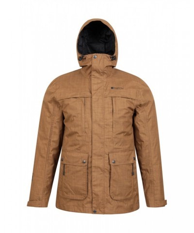 Logan Mens 3 in 1 Waterproof Jacket Tan $47.30 Jackets